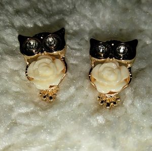 🦉Floral Owl Earrings🦉